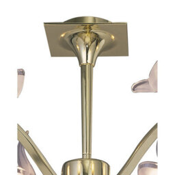 Luminosa Lighting Luminosa Viena Semi Flush Round 6 Light G9, Polished Brass - thumbnail 3