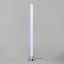 Litecraft Chrome Rgb Led Cylinder Shimmer Glow Kids Floor Lamp - thumbnail 3