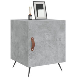 Berkfield Bedside Cabinets 2 Pcs Concrete Grey 40X40X50 Cm Engineered Wood - thumbnail 4