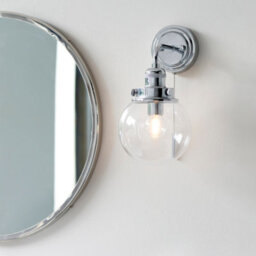 Anson Lighting Maine Bathroom Wall Light Finished In Chrome Plate - thumbnail 4