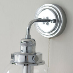 Anson Lighting Maine Bathroom Wall Light Finished In Chrome Plate - thumbnail 3
