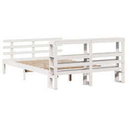 Walplus Bed Frame With Headboard Without Mattress White 120X200 Cm - thumbnail 8