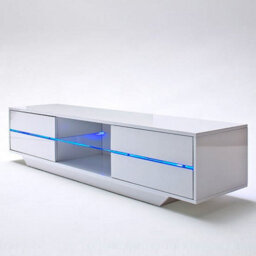 Furniture in Fashion Sienna High Gloss Tv Stand In White With Multi Led Lighting - thumbnail 7