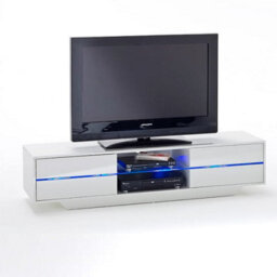 Furniture in Fashion Sienna High Gloss Tv Stand In White With Multi Led Lighting - thumbnail 3