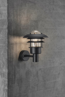 Nordlux Lonstrup 32 Outdoor Patio Terrace Garden Wall Light In Black (Height) 28.5Cm - image 1
