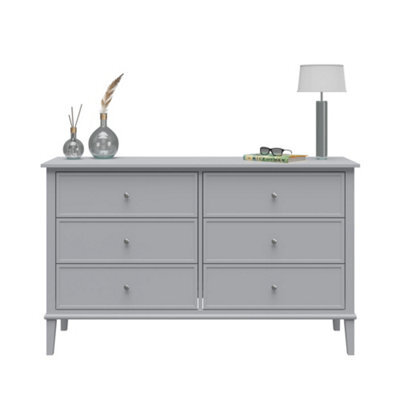 Dorel Home Franklin 6 Drawer Dresser Gray - image 1