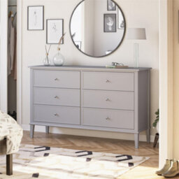 Dorel Home Franklin 6 Drawer Dresser Gray - thumbnail 6