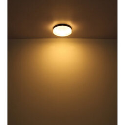 Luminosa Lighting Luminosa Vranos Outdoor Flush Matt Black Ip44 Opal Glass Shade 2X E27 - thumbnail 4