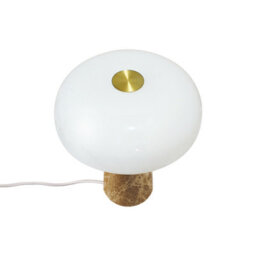 Nordlux Glossy Marble Table Lamp Weighted Base Beige,mains - thumbnail 3