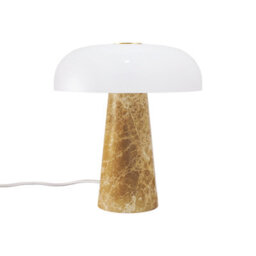 Nordlux Glossy Marble Table Lamp Weighted Base Beige,mains - thumbnail 2