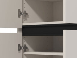 Amos Mann Furniture Flannan Cashmere Taupe 4 Door Tall Large 80Cm Wide Shoe Cabinet Cupboard - thumbnail 7