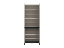 Amos Mann Furniture Flannan Cashmere Taupe 4 Door Tall Large 80Cm Wide Shoe Cabinet Cupboard - thumbnail 6