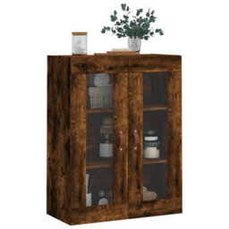 Berkfield Wall Mounted Cabinet Smoked Oak 69.5X34X90 Cm - thumbnail 4