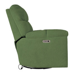 Darphe Green Swivel Rocker Recliner Chair With Power Recline & Charging Ports - thumbnail 4