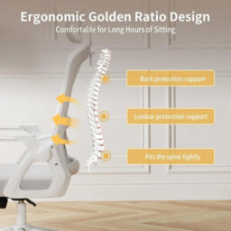 Ergonomic High Back Office Chair With Adjustable Headrest - thumbnail 3