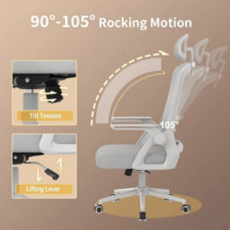 Ergonomic High Back Office Chair With Adjustable Headrest - thumbnail 5