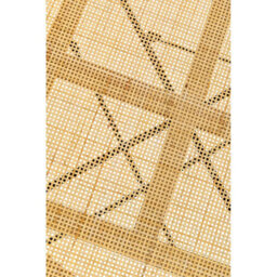 Orsina Natural Rattan Top Round Coffee Table, Hand Woven Square Webbed Small Table, Sleek Wooden Coffee Table - thumbnail 6