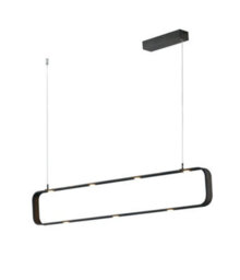 Luminosa Lighting Luminosa Moka Led Pendant Ceiling Light Brown 3150Lm 3000K Dimmable 100X16X6.5Cm - thumbnail 1