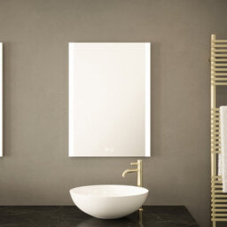 FNX Bathrooms Windsor 500X700mm Led Bathroom Mirror With Bluetooth Speakers, Tunable White, Dimmable & Demister - Ip44 Rated - thumbnail 1