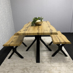 Kosy Koala Modern Dining Table Set With 2 Benches For Dining Room And Kitchen Home Furniture - thumbnail 3
