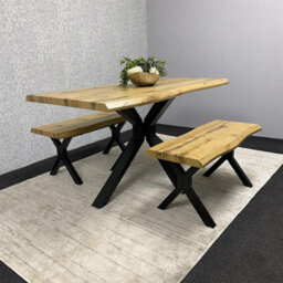 Kosy Koala Modern Dining Table Set With 2 Benches For Dining Room And Kitchen Home Furniture - thumbnail 6