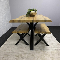 Kosy Koala Modern Dining Table Set With 2 Benches For Dining Room And Kitchen Home Furniture - thumbnail 9