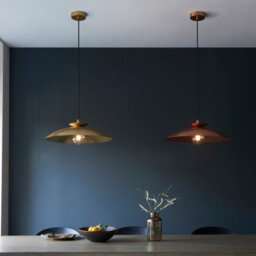 Luminosa Lighting Luminosa Livorno Dome Pendant Ceiling Light Hammered Brass, Brass Plate - thumbnail 6