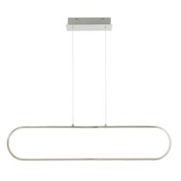 GoodHome Papua Satin Silver Effect Led Pendant Ceiling Light, (Dia)100mm - thumbnail 4