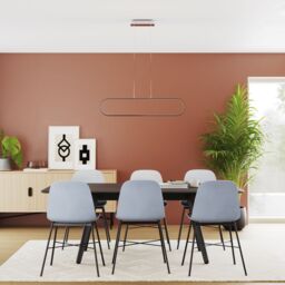 GoodHome Papua Satin Silver Effect Led Pendant Ceiling Light, (Dia)100mm - thumbnail 8
