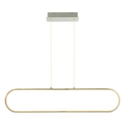 GoodHome Papua Satin Silver Effect Led Pendant Ceiling Light, (Dia)100mm - thumbnail 2