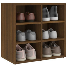 Berkfield Stylish Shoe Cabinet Brown Oak 52.5X30X50 Cm - thumbnail 7
