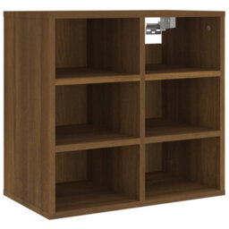 Berkfield Stylish Shoe Cabinet Brown Oak 52.5X30X50 Cm - thumbnail 3