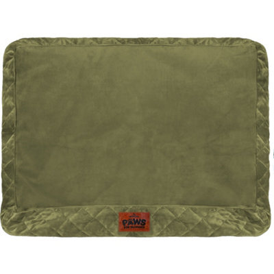 Slumberdown Green Fabric Dog Bed Replacement Cover (W)80Cm (D)70Cm Large - image 1