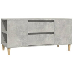 Berkfield Tv Cabinet Concrete Grey 102X44.5X50 Cm Engineered Wood - thumbnail 2