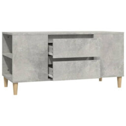 Berkfield Tv Cabinet Concrete Grey 102X44.5X50 Cm Engineered Wood - thumbnail 6