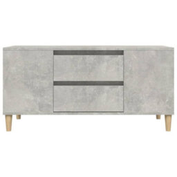 Berkfield Tv Cabinet Concrete Grey 102X44.5X50 Cm Engineered Wood - thumbnail 7