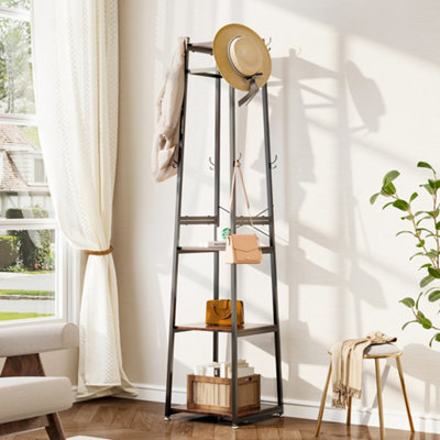 Thehotsale 3 Tiers 180 Cm H Industrial Clothing Racks Floor Standing Clothes Rail Dispaly Shelves - image 1
