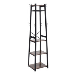 Thehotsale 3 Tiers 180 Cm H Industrial Clothing Racks Floor Standing Clothes Rail Dispaly Shelves - thumbnail 3