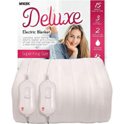 Mylek Electric Blanket Super King Size Fully Heated Mattress Cover Underblanket With Elasticated Skirt - thumbnail 1