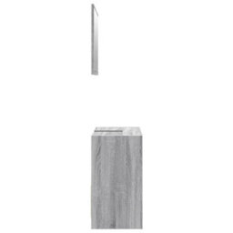 Berkfield 2 Piece Bathroom Furniture Set Grey Sonoma Engineered Wood - thumbnail 6