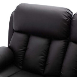 More4Homes Chester Electric Recliner Bonded Leather 1+2 Seater Sofa Set (Black) - thumbnail 6