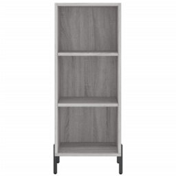 Berkfield Highboard Grey Sonoma 34.5X34X180 Cm Engineered Wood - thumbnail 6