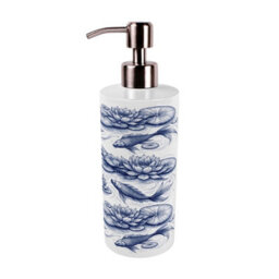Purely Home Koi Fish Stainless Steel Soap Dispenser - Pump Action Refillable Bathroom & Kitchen Décor - thumbnail 4