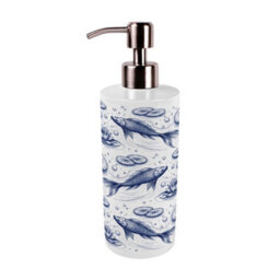 Purely Home Koi Fish Stainless Steel Soap Dispenser - Pump Action Refillable Bathroom & Kitchen Décor