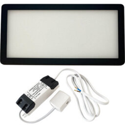 Ultra-Slim Matt Black Under Cabinet Kitchen Light With Driver Kit - Natural White Led - thumbnail 1