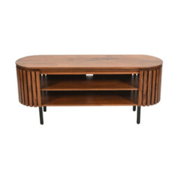 Buttercup Farm Slatted Tv Cabinet - Mango Wood - L40 X W140 X H55 Cm - thumbnail 3