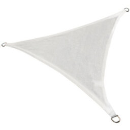 Sundaze 5X5X5M Sun Shade Sail Triangle Hdpe Breathable Uv Block Sunscreen White With Free Rope