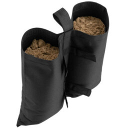 Tectake Gazebo Weights Set Of 4 - Fill With Sand, Waterproof And Durable  - Black - thumbnail 4
