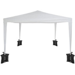Tectake Gazebo Weights Set Of 4 - Fill With Sand, Waterproof And Durable  - Black - thumbnail 2