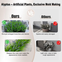 Amorly 32Pcs Uv Resistant No Fade Outdoor Artificial Plants  Flowers,fake Lavender Flowers Indoor  Outdoor Decor For Planter Front Porch - thumbnail 2